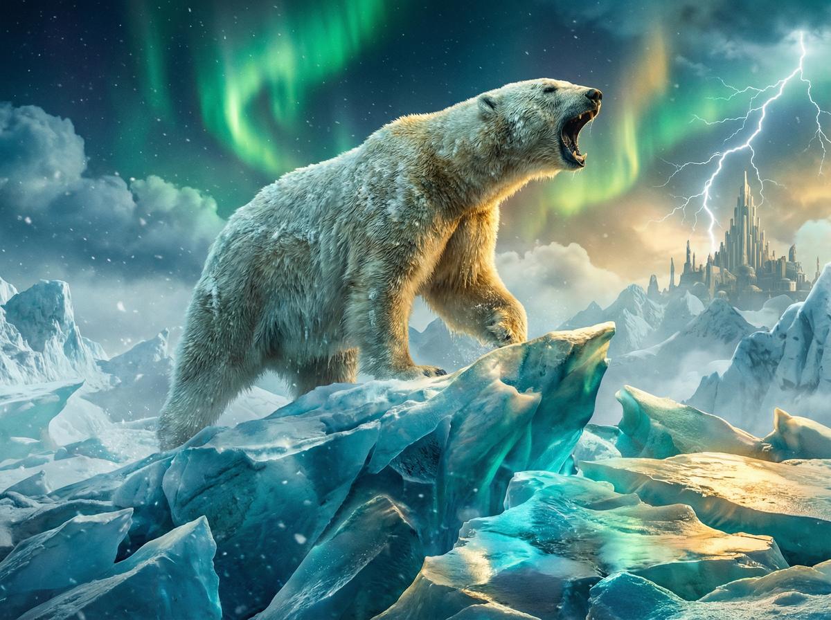 黄片-北极熊冰川巡游视频