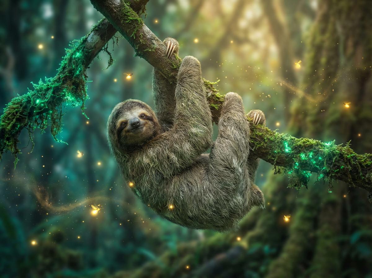 黄片-树懒雨林慢生活视频